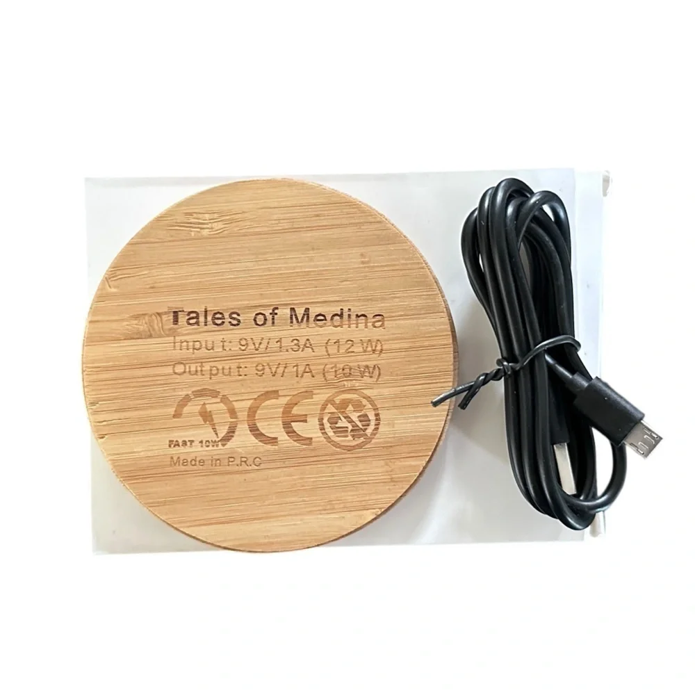 Tales of Medina Bamboo Wireless Charging Pad